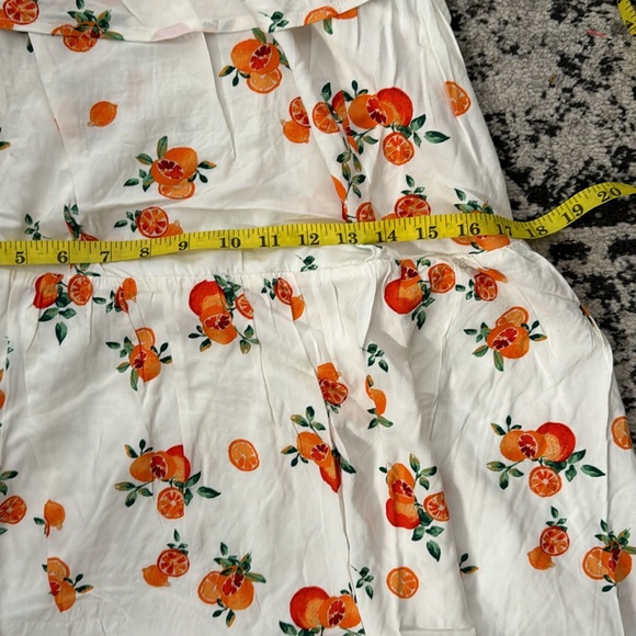 Nevena Rae NWOT Cute Off the Shoulder Orange Design Summer Dress - Picture 15 of 17